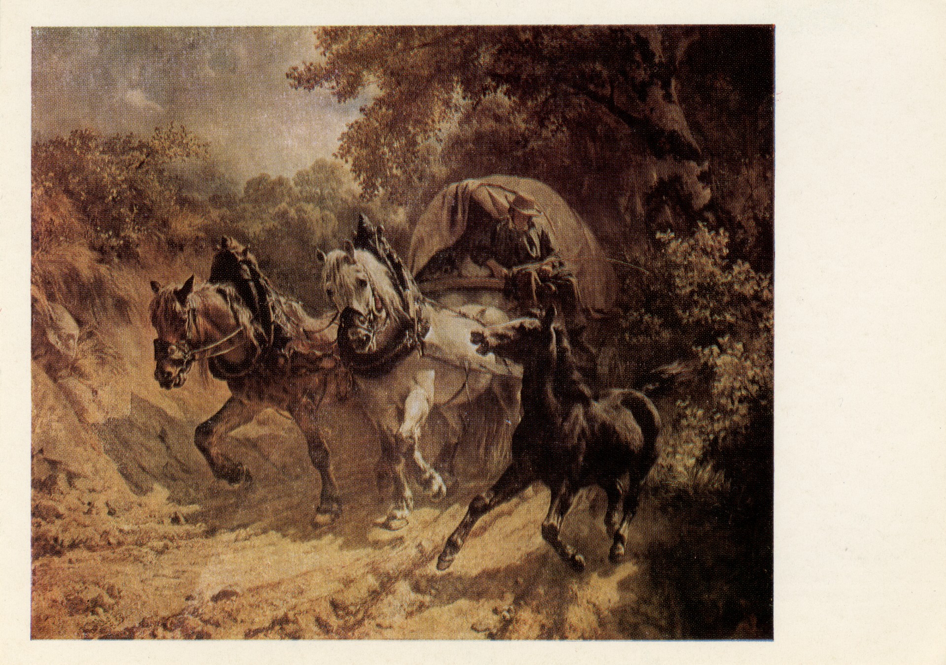 На просёлочной дороге