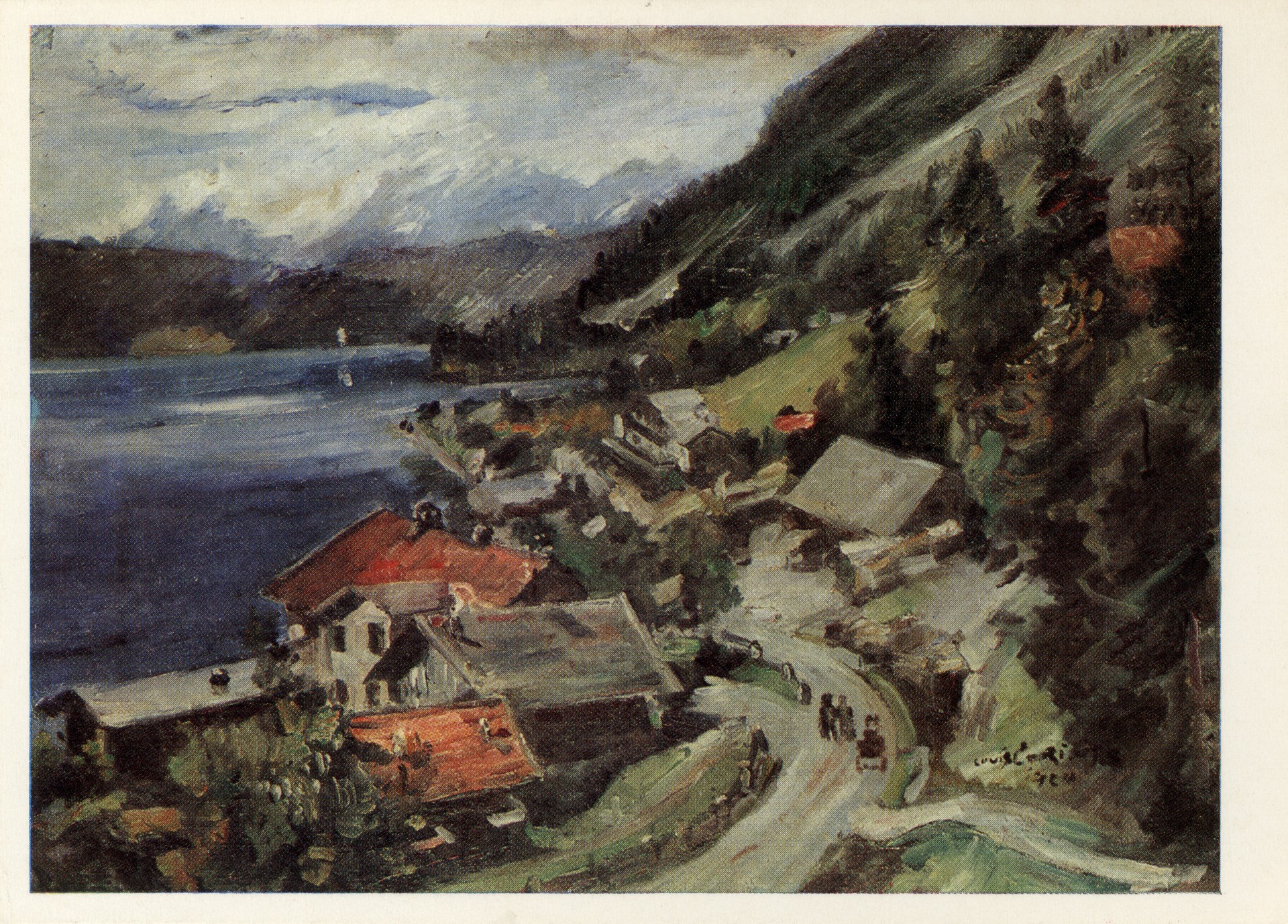 Домики на берегу озера