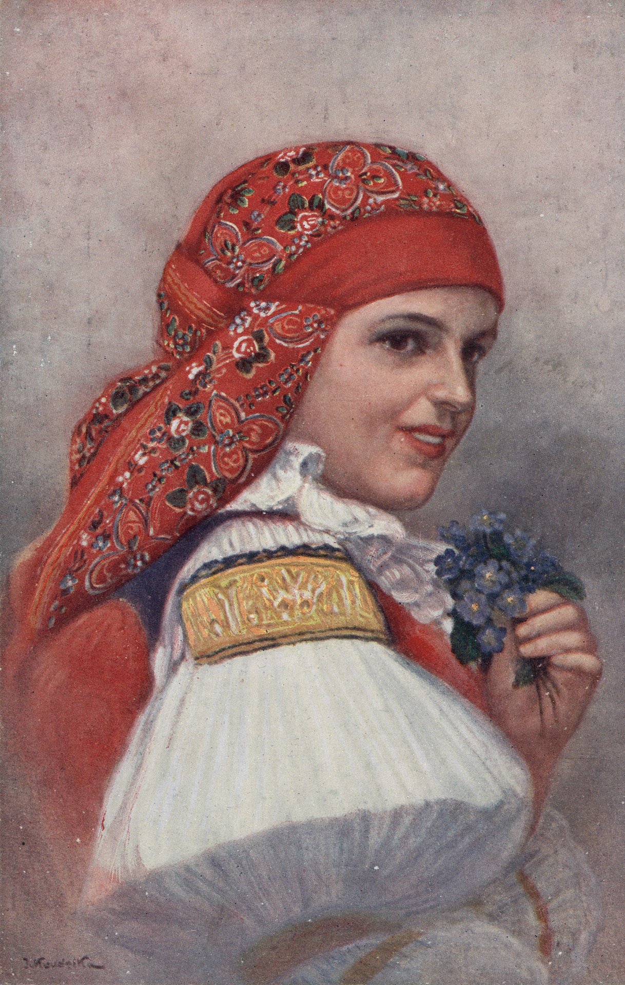 Красотка с маргаритками