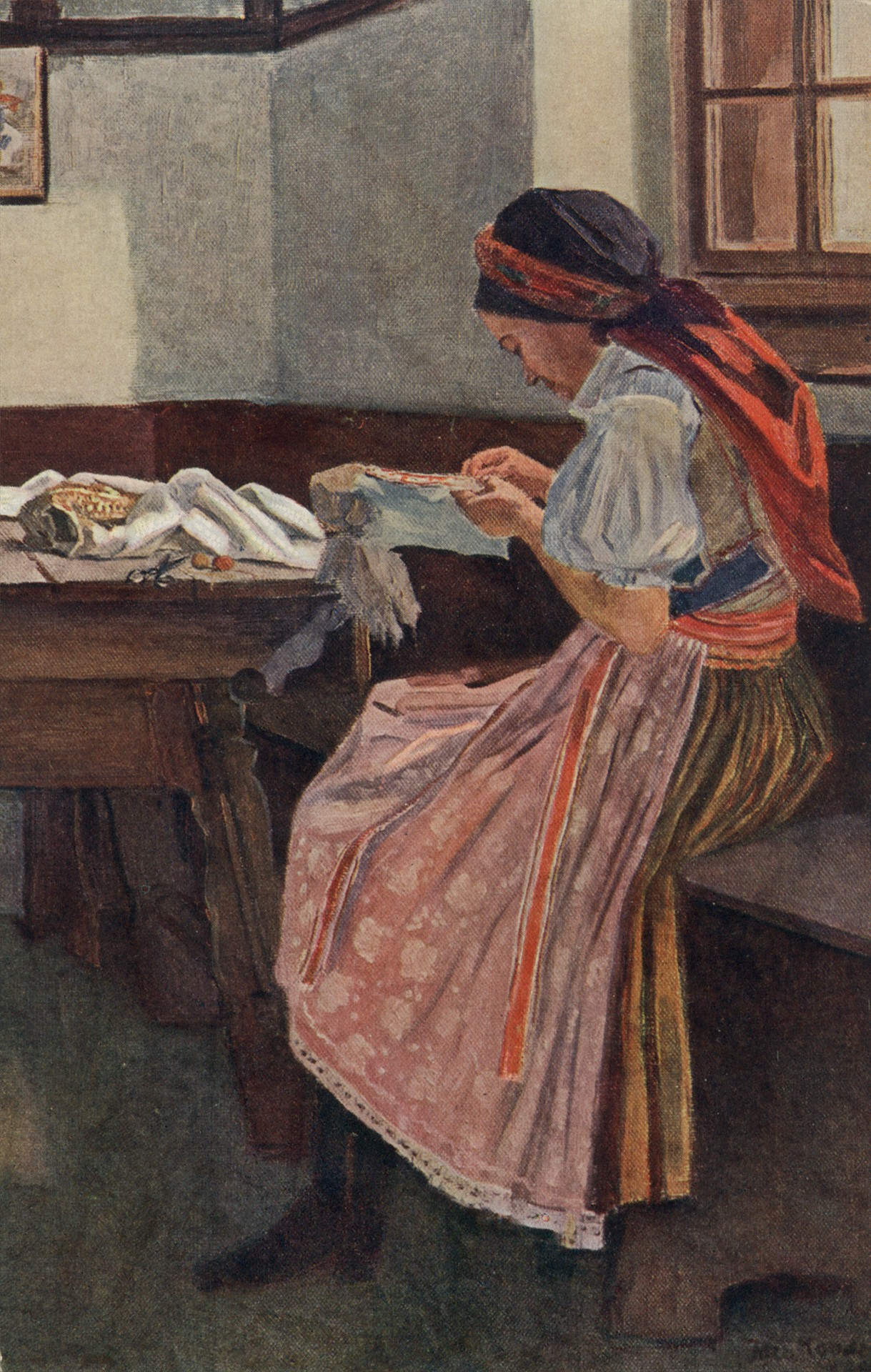 Вышивающая