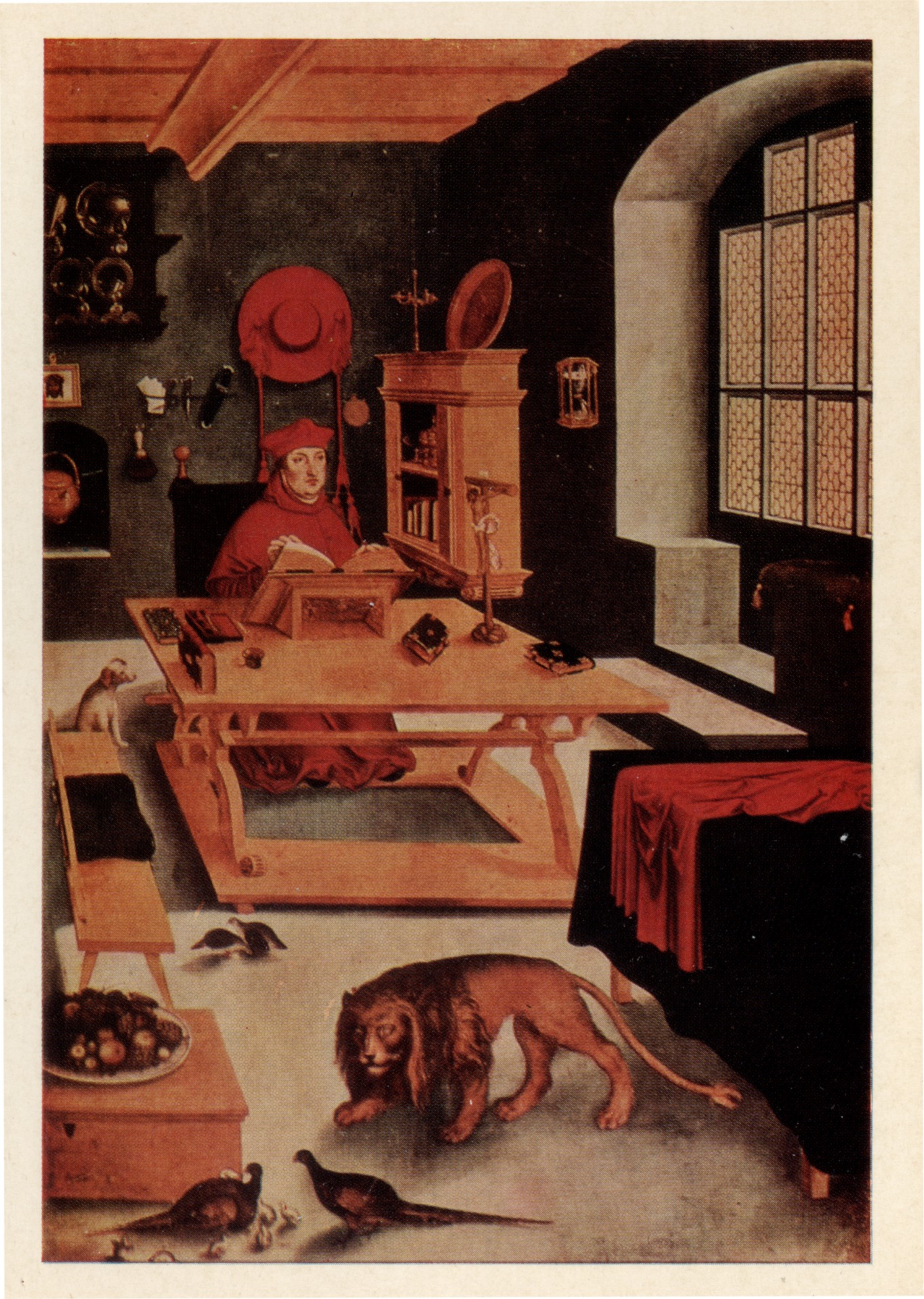 Кардинал Альбрехт Бранденбургский в виде св. Иеронима в келье