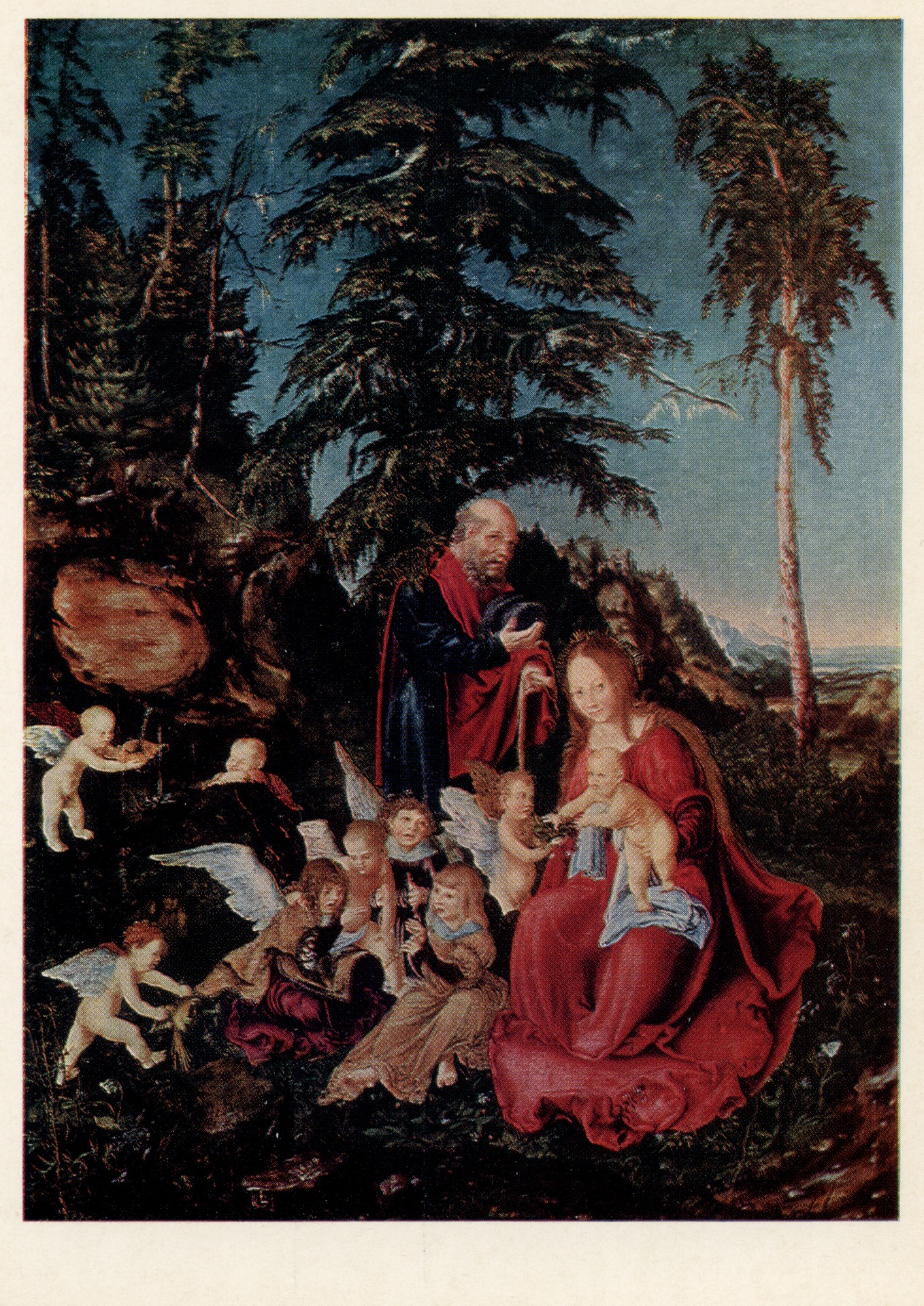 Отдых святого семейства на пути в Египет