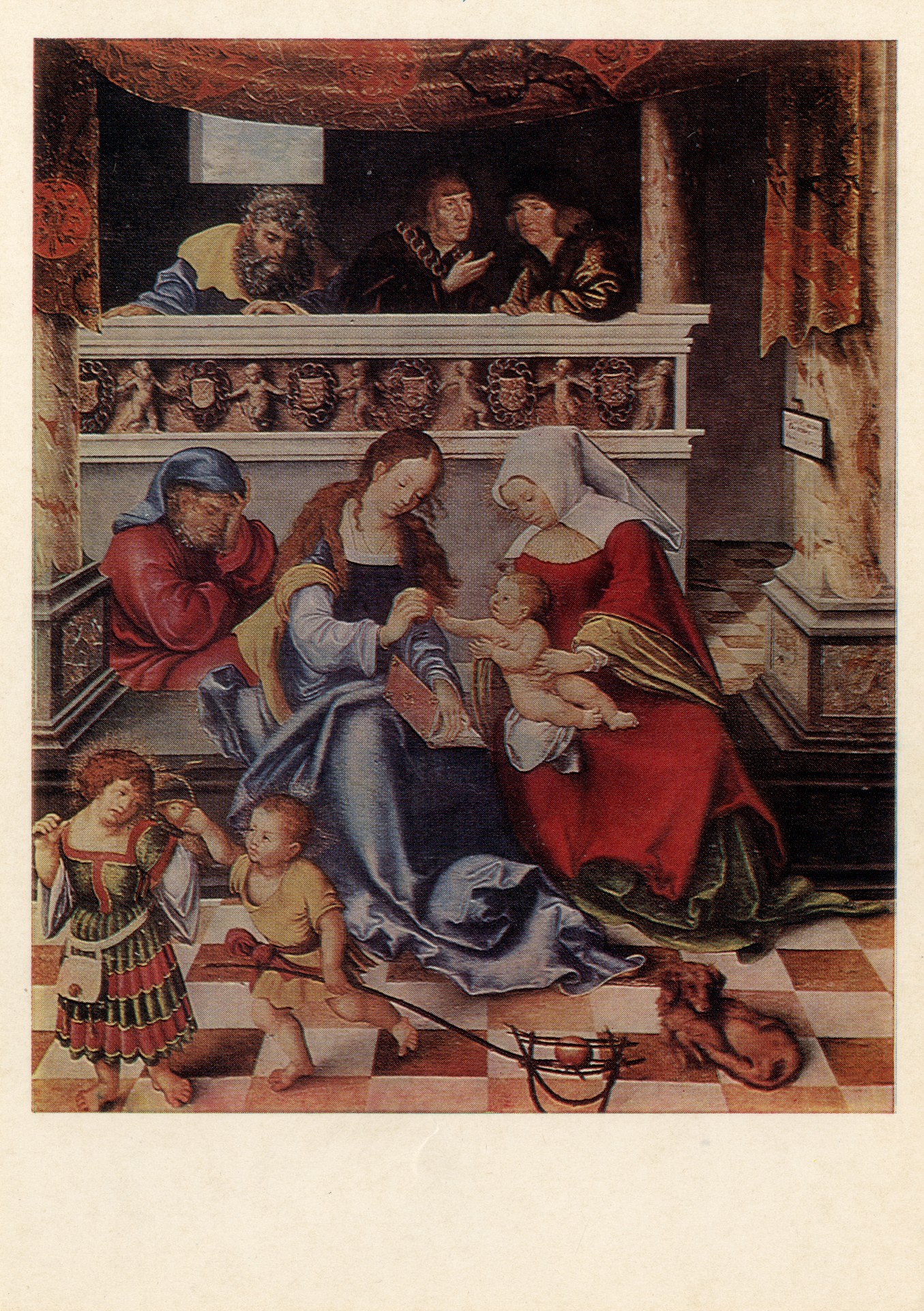 Святое семейство с курфюрстами саксонскими