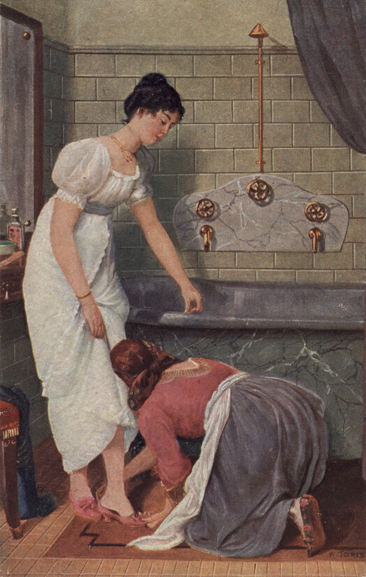 После купания