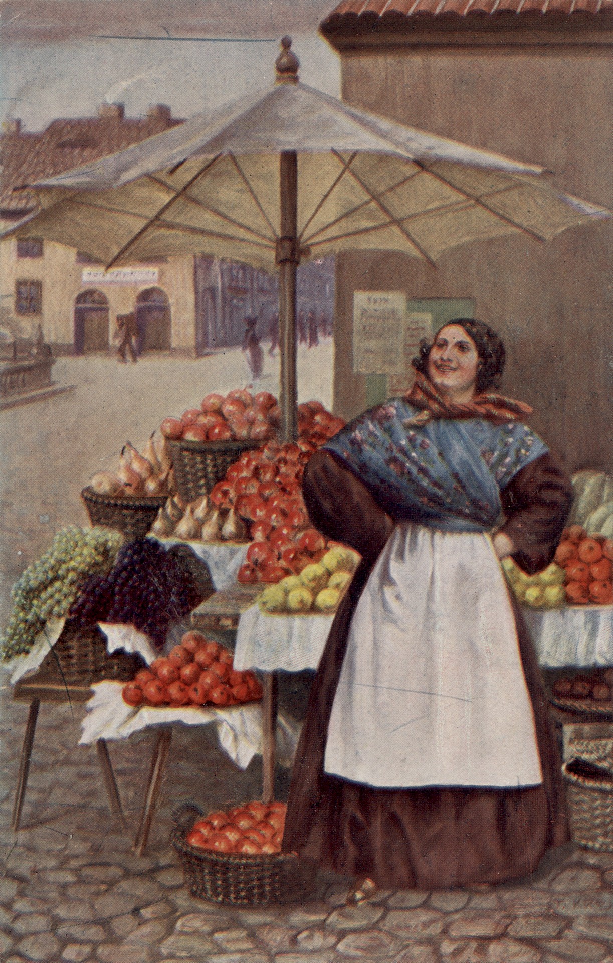 Продавщица овощей