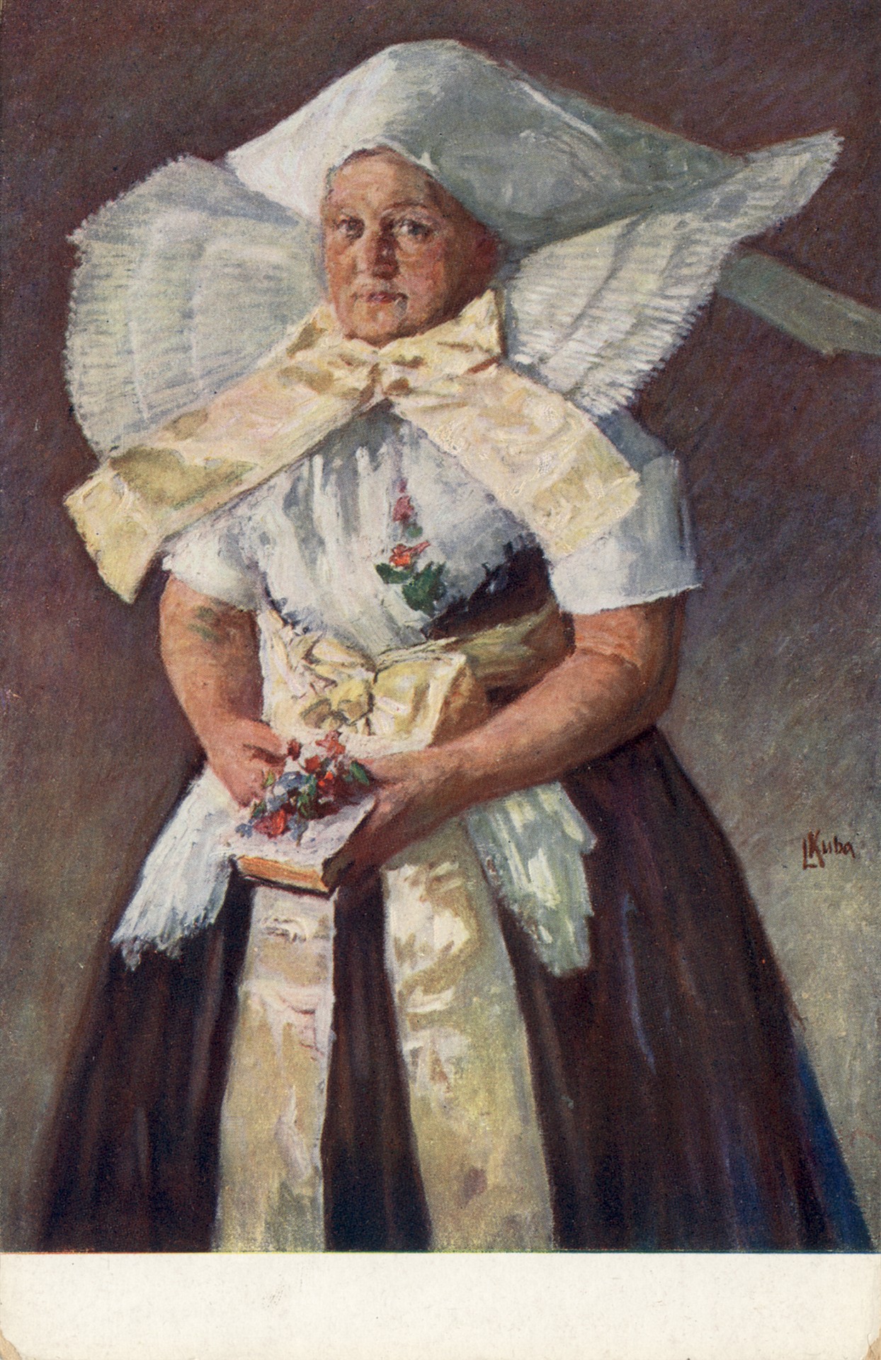 Женщина в головном уборе