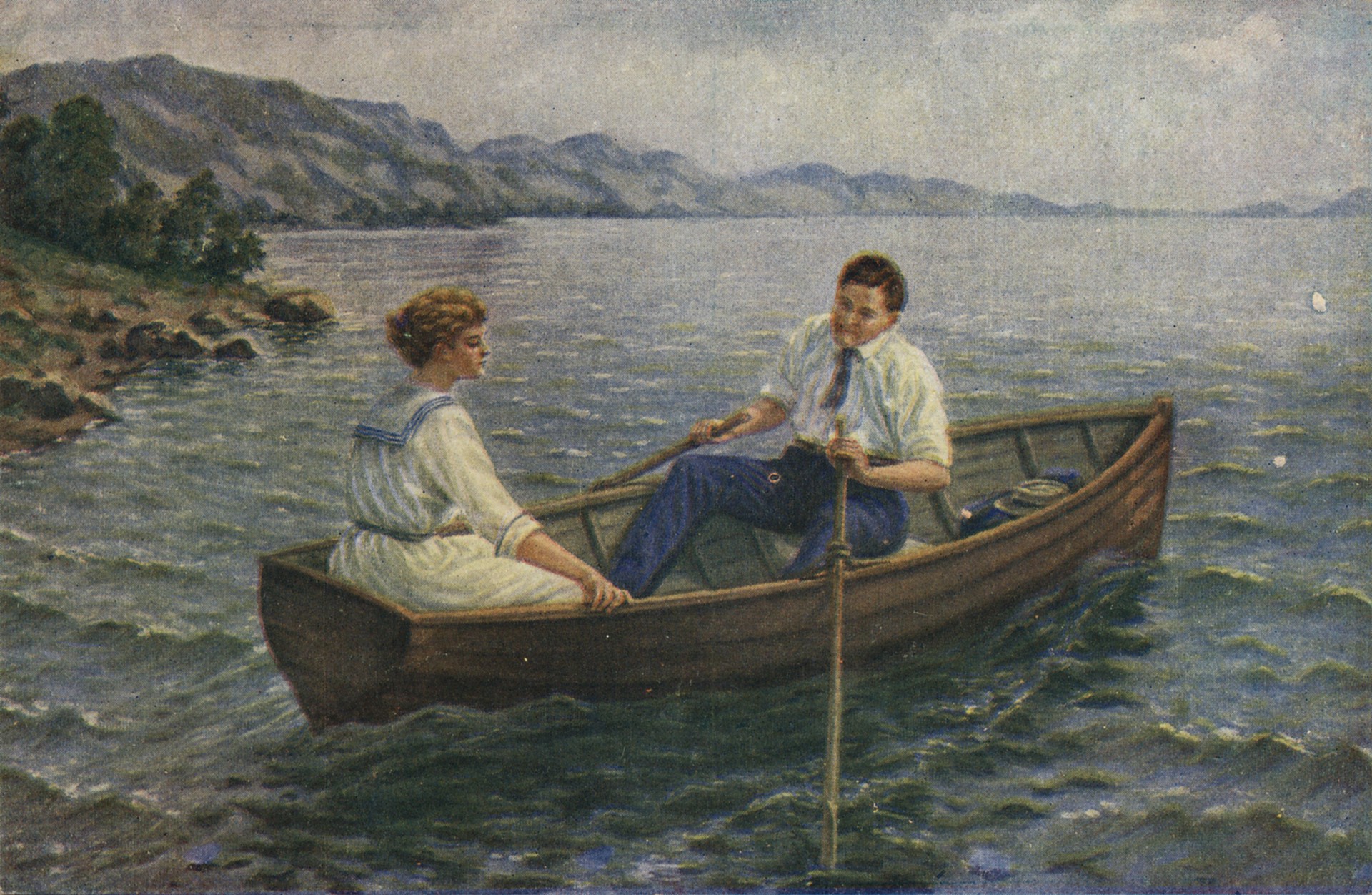 Любовное счастье в лодке