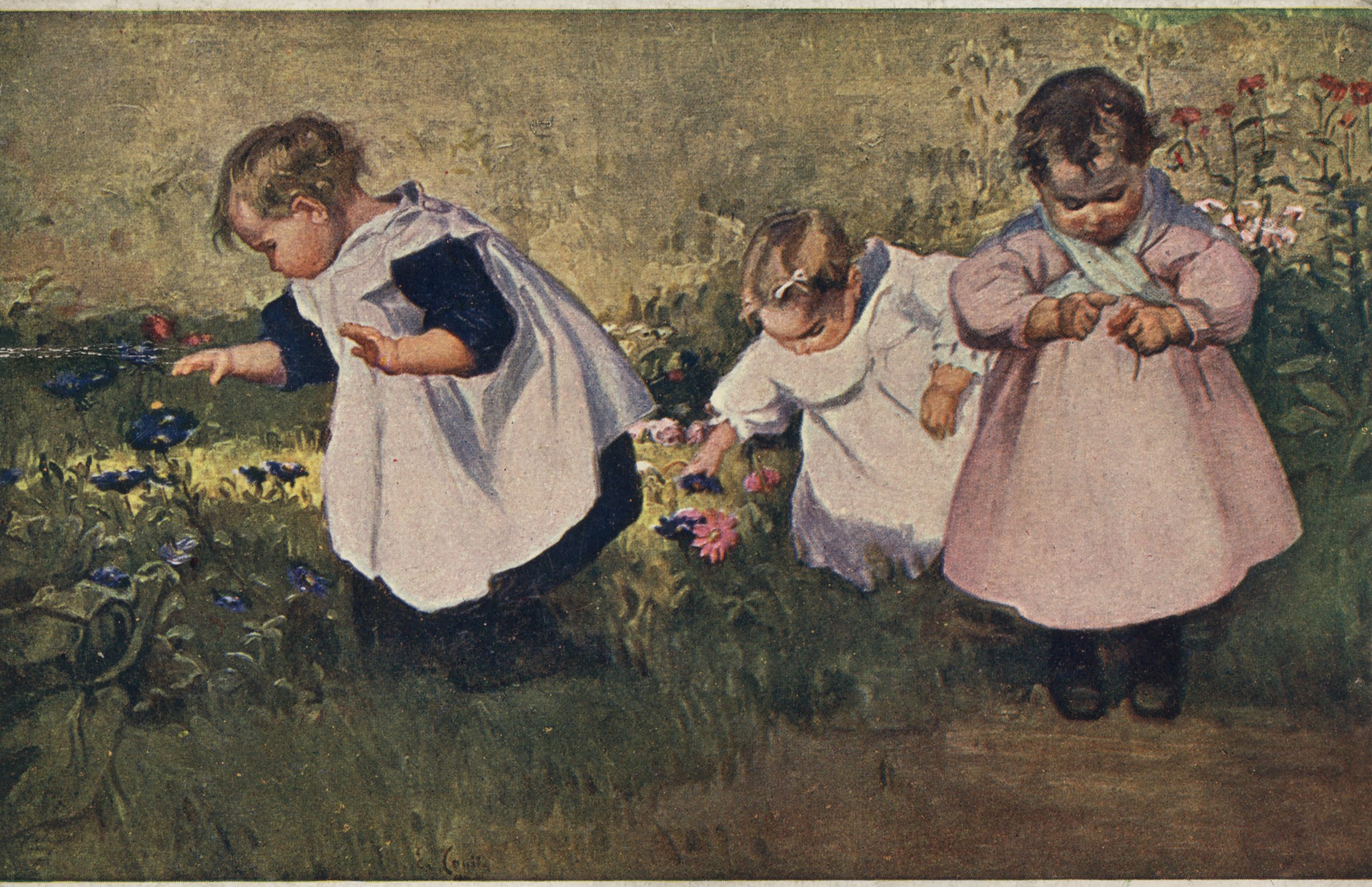 Дети и цветы