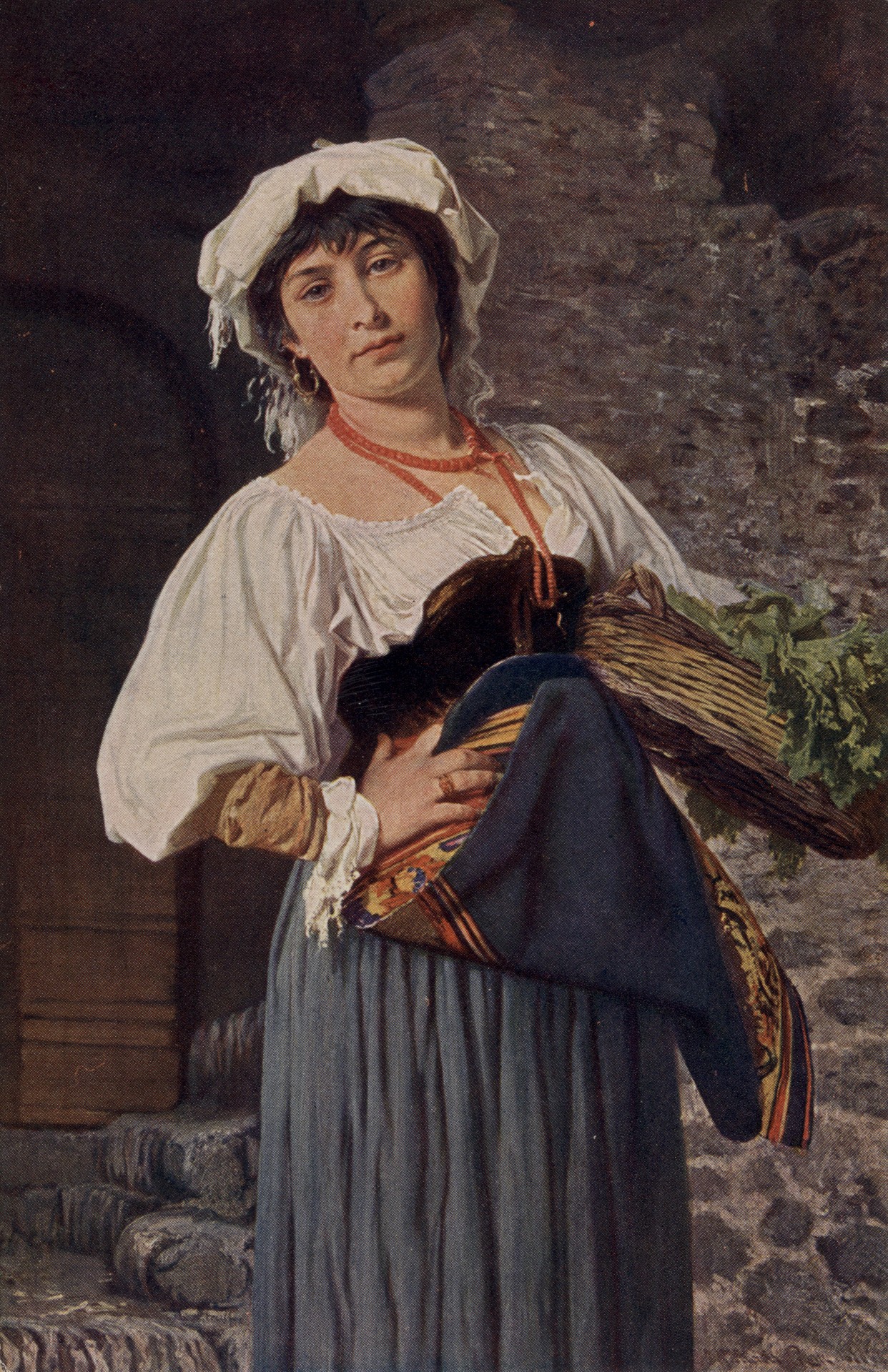 Римская продавщица в зелени