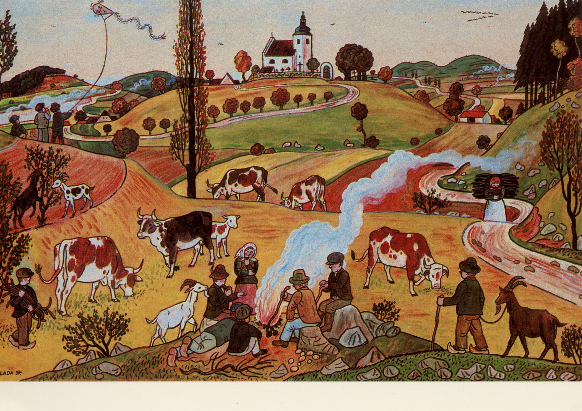 Детские игры осенью