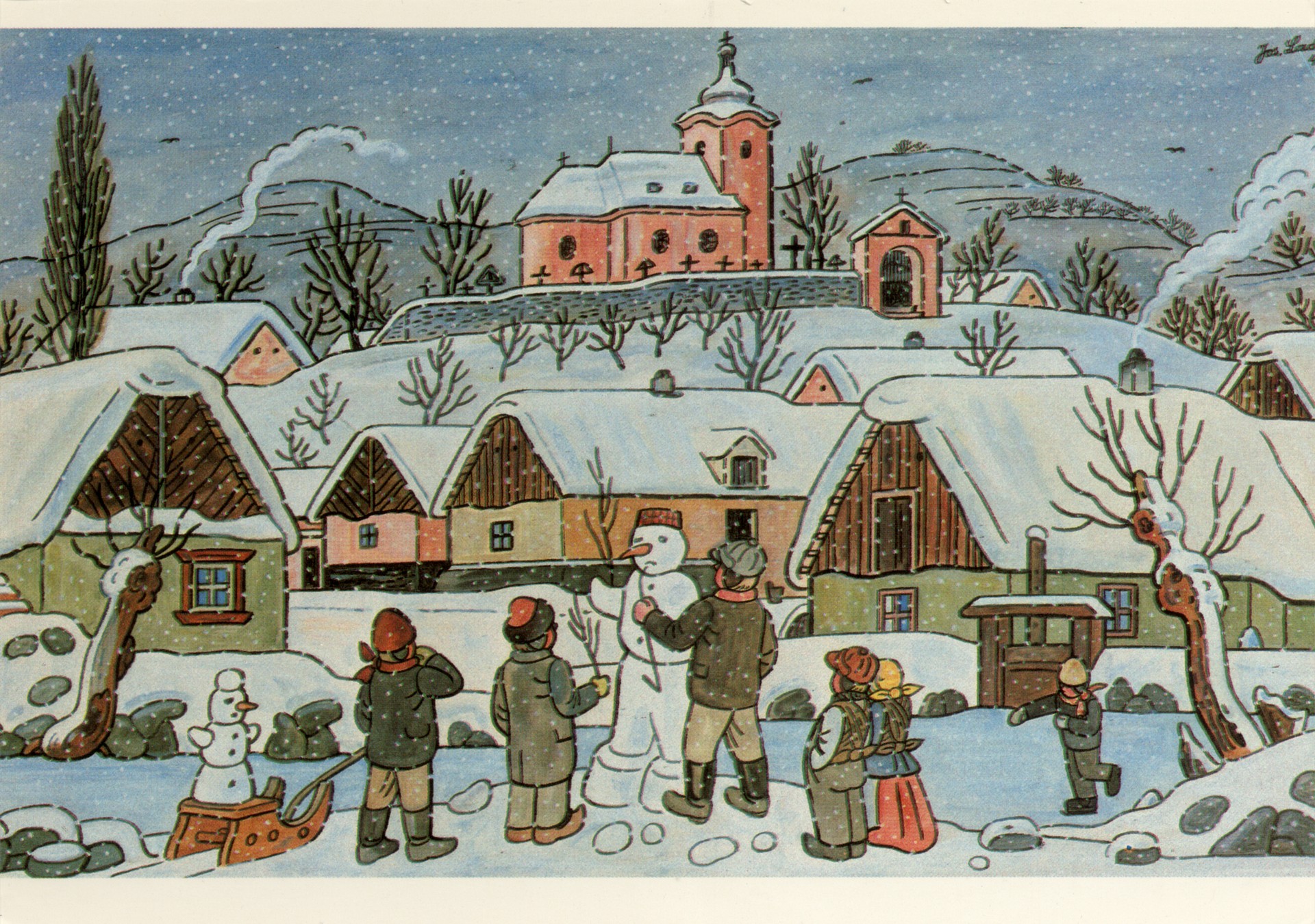 Зима на плотине