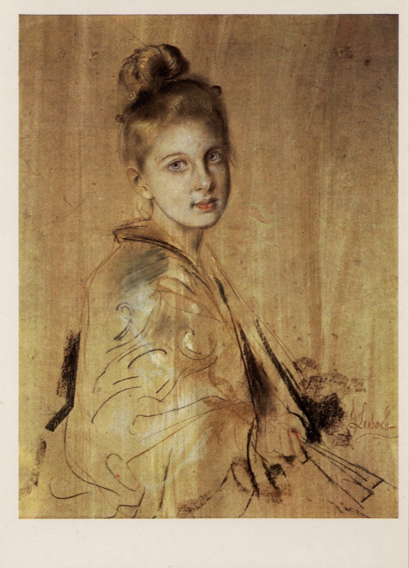 Девушка с веером