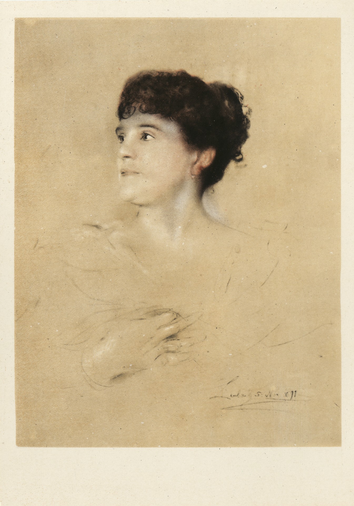 Портрет певицы М. Зембрих