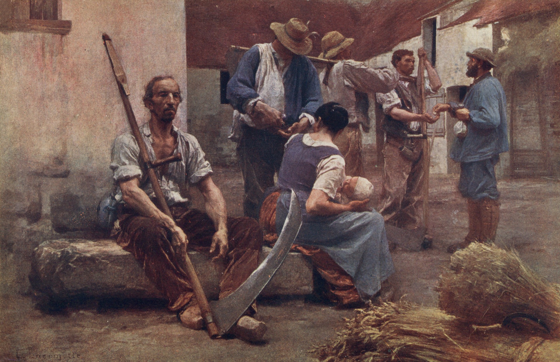 Выдача жнецам