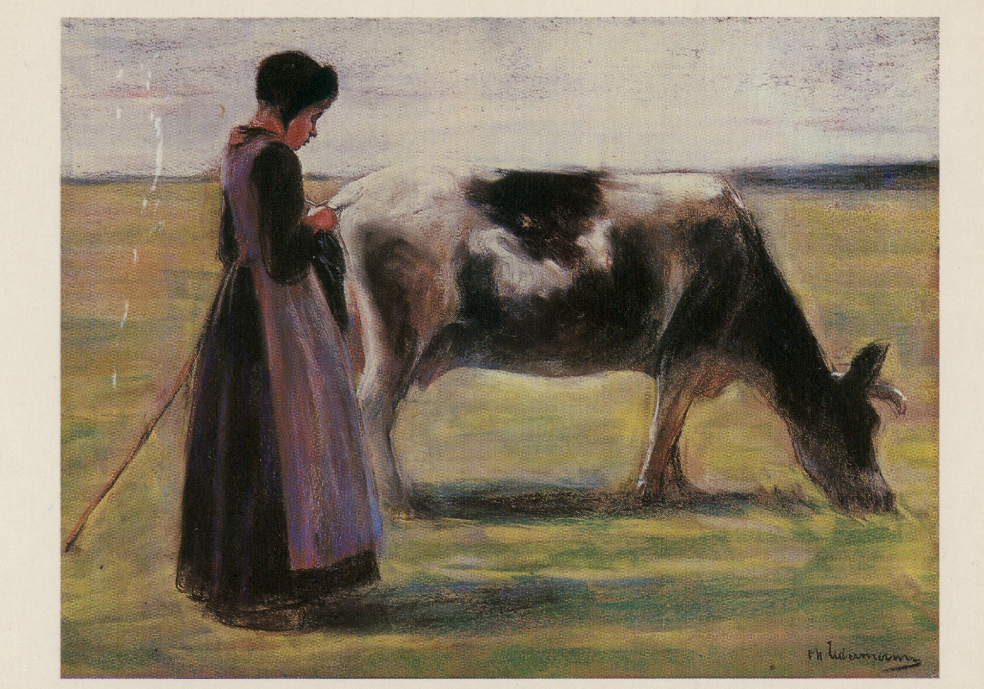 Девушка с коровой