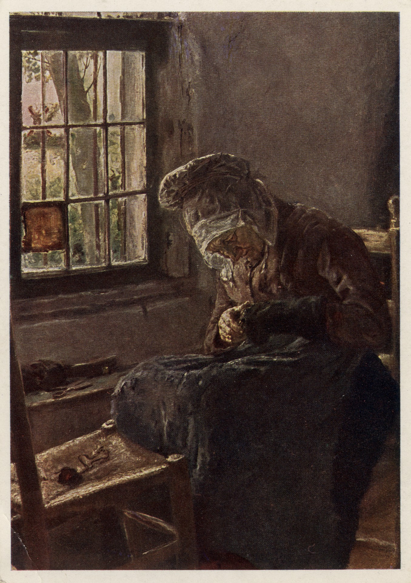 Старая женщина у окна