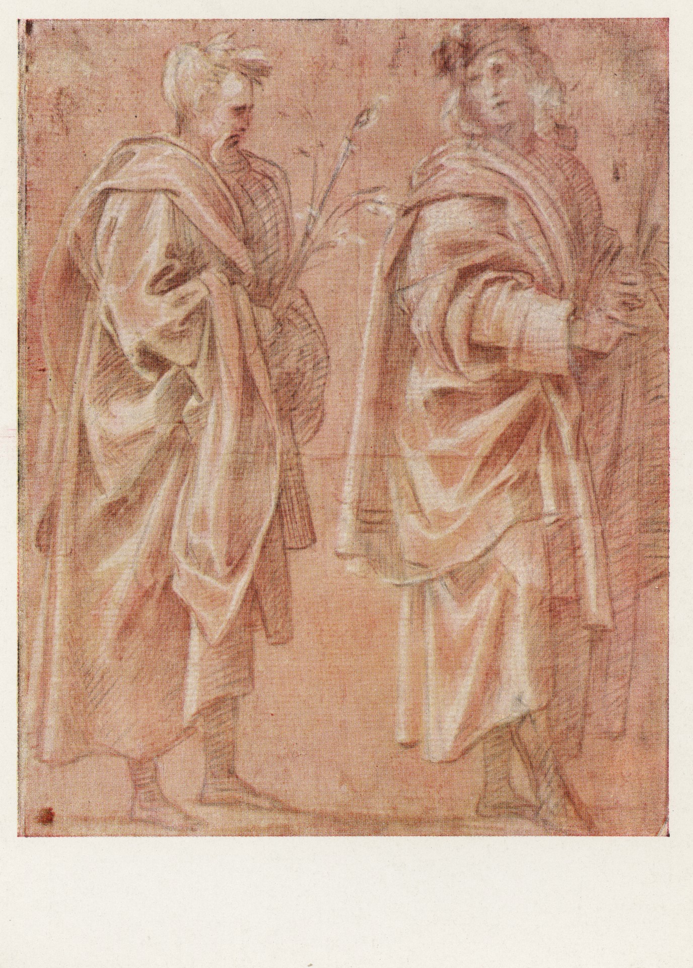 Этюд фигур юноши и старика