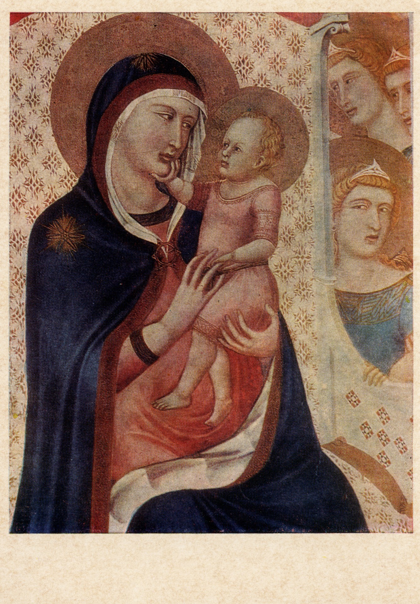 Мадонна с младенцем. Деталь