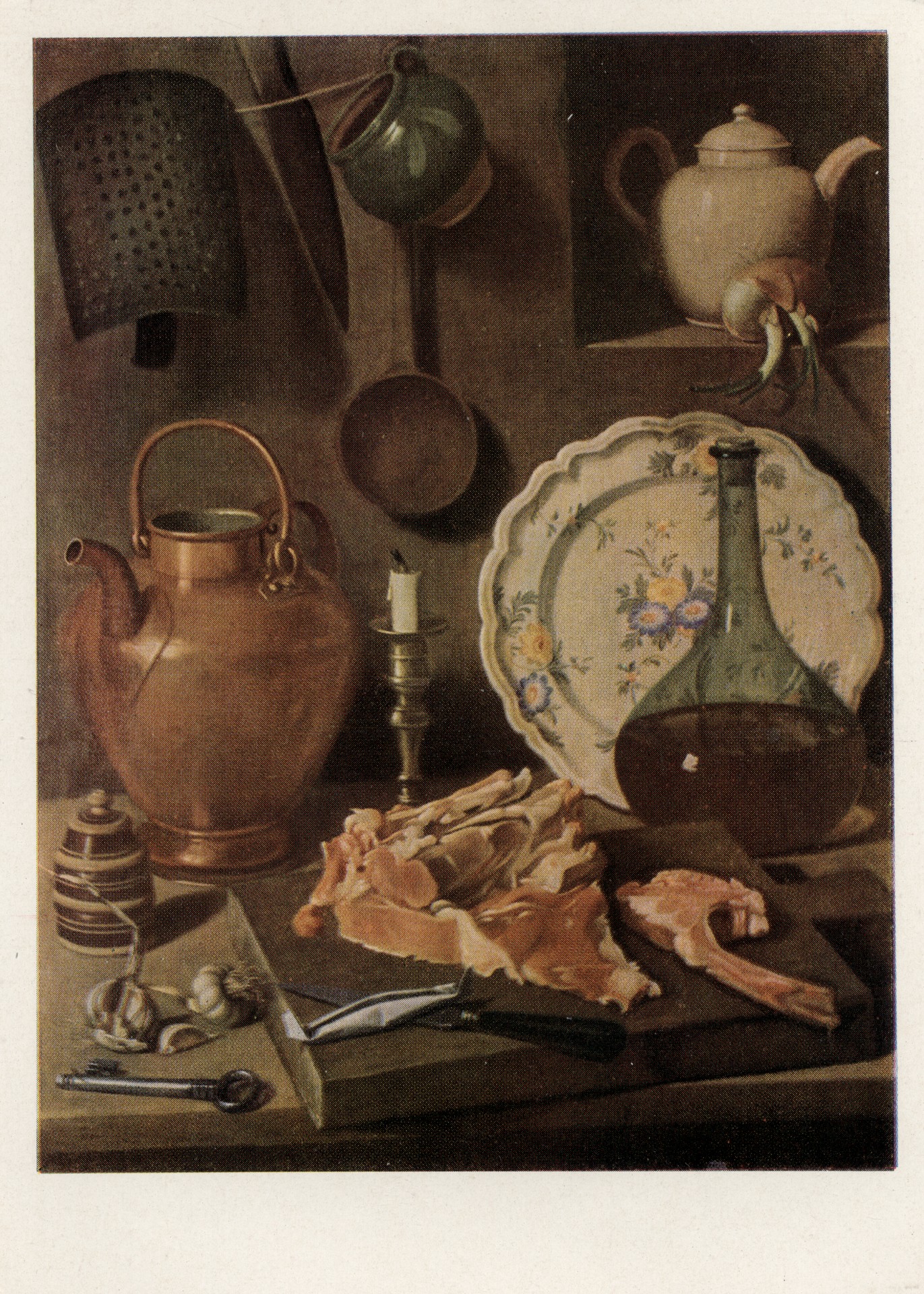 Натюрморт с куском сырого мяса