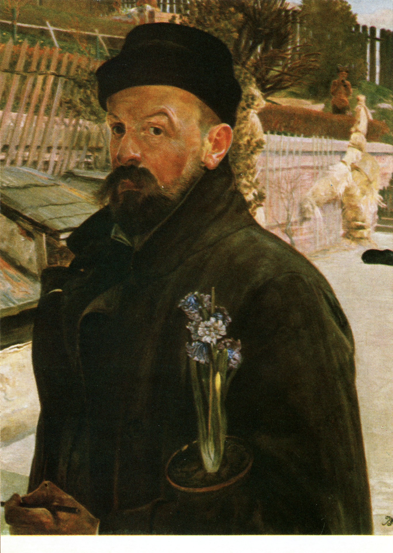 Автопортрет с гиацинтом