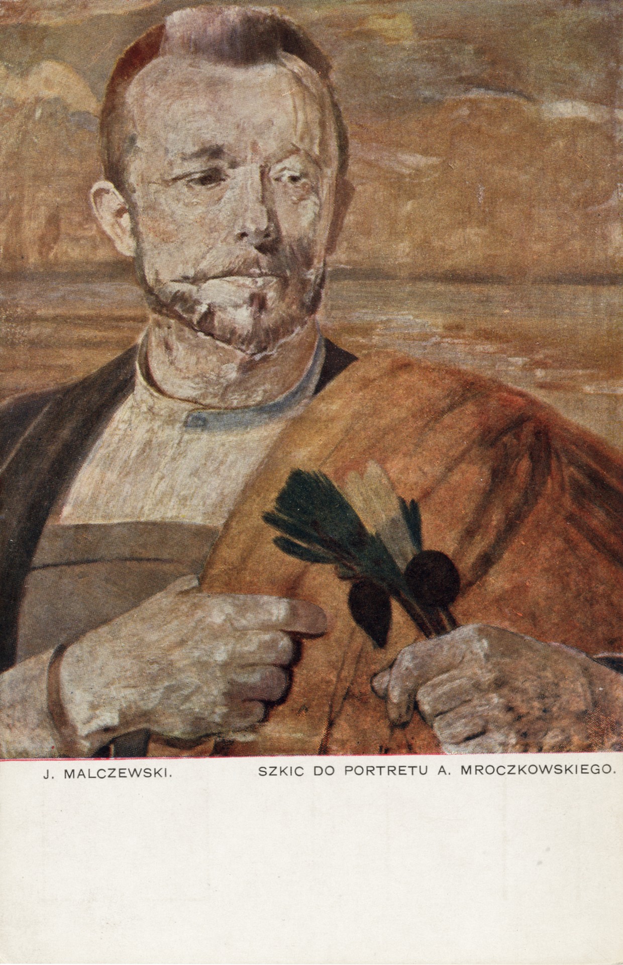 Эскиз портрета А. Мроцковсокго