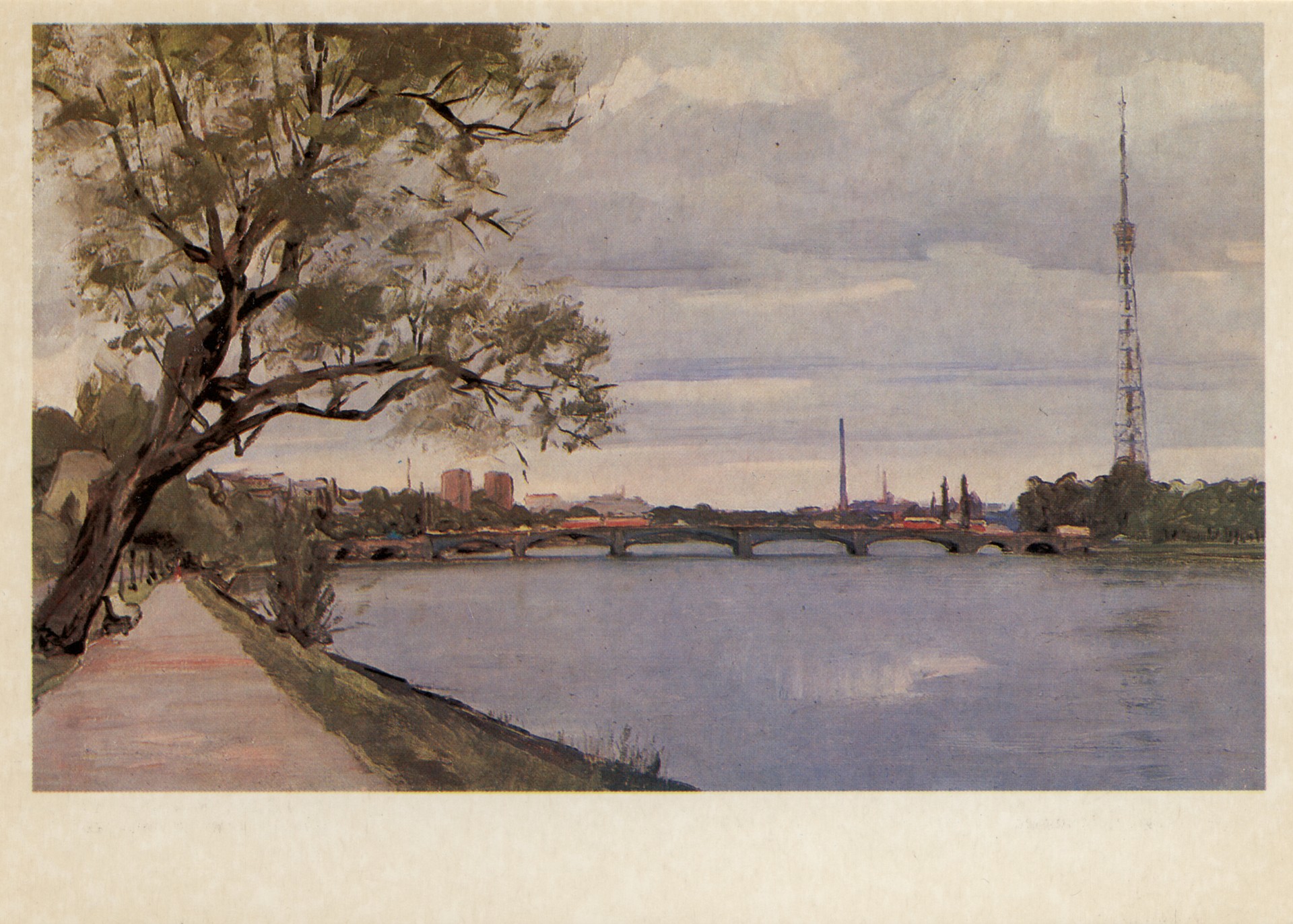Малая Нева. Вид на телебашню