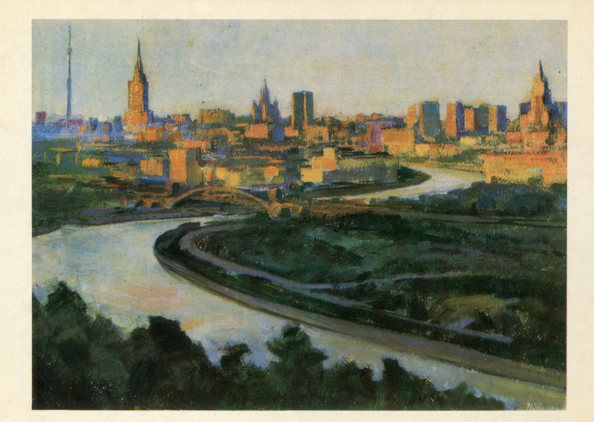 Москва с Ленинских гор