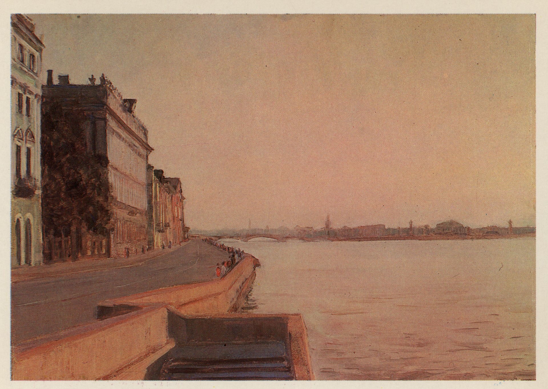 Музей В.И. Ленина на дворцовой набережной. Белая ночь