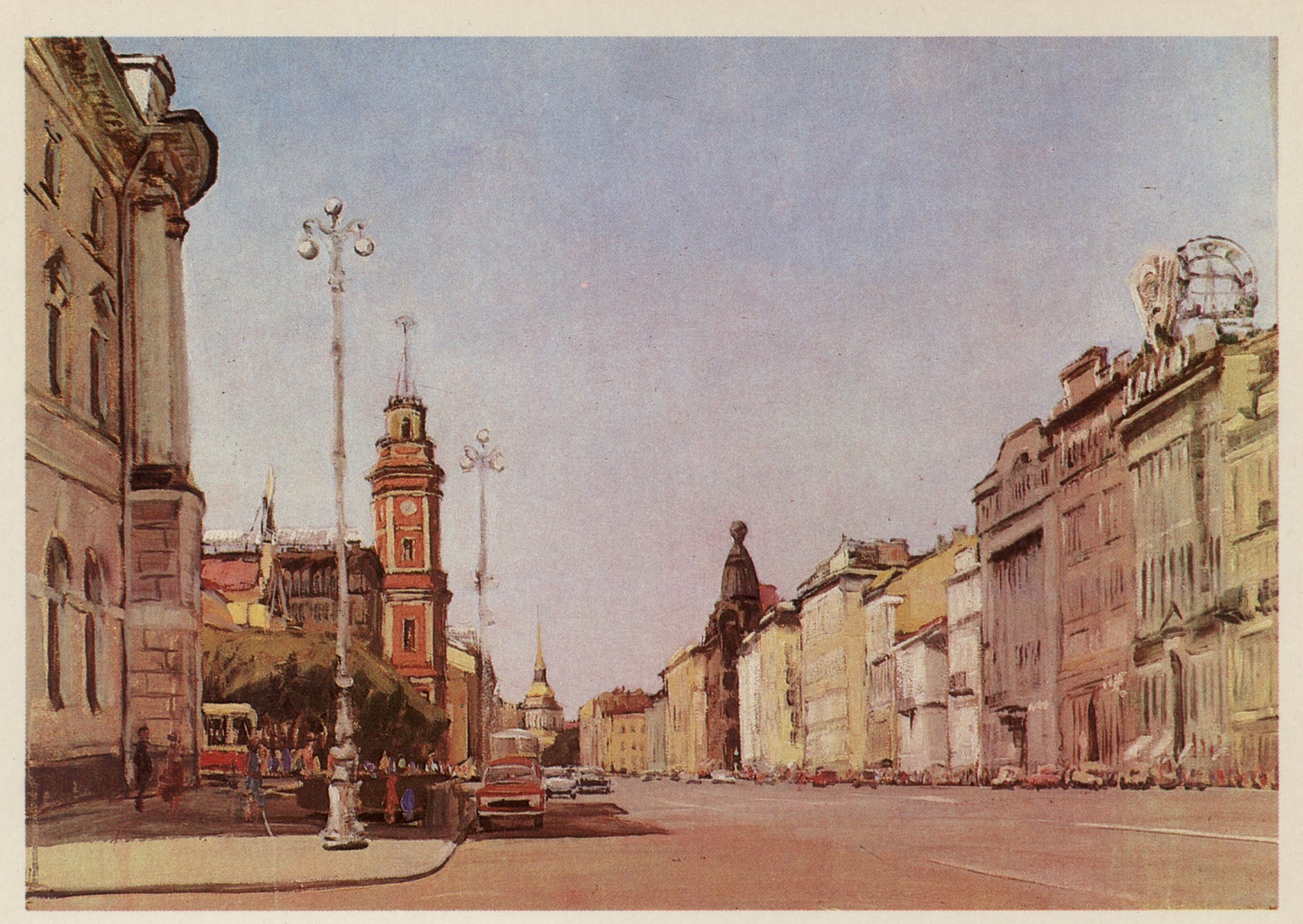 Невский проспект на пересечении с Садовой улицей