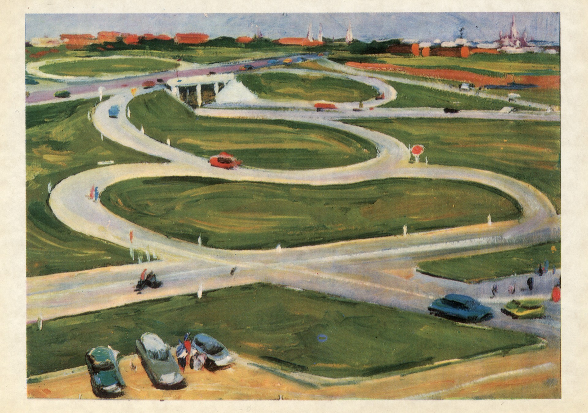 Пересечение Минского шоссе с кольцевой дорогой