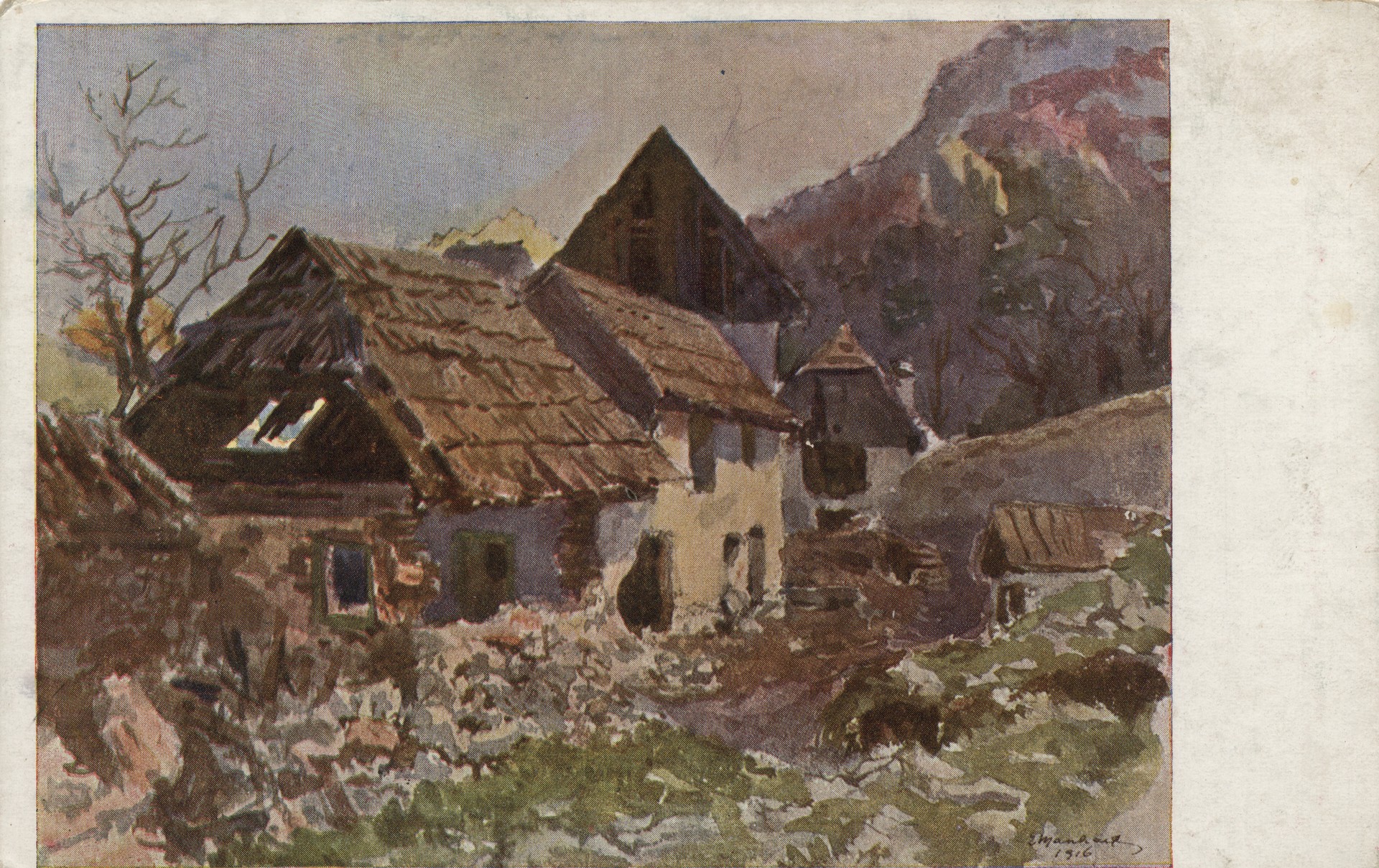 Разрушенные дома