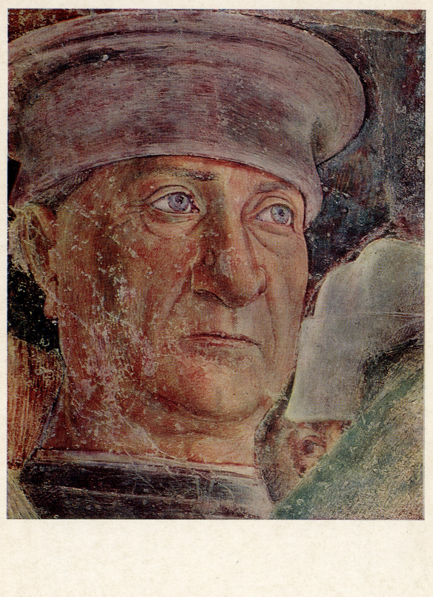 Деталь фресково росписи западной стены Камеры дальи Спози. Мантуя, палаццо Дукале