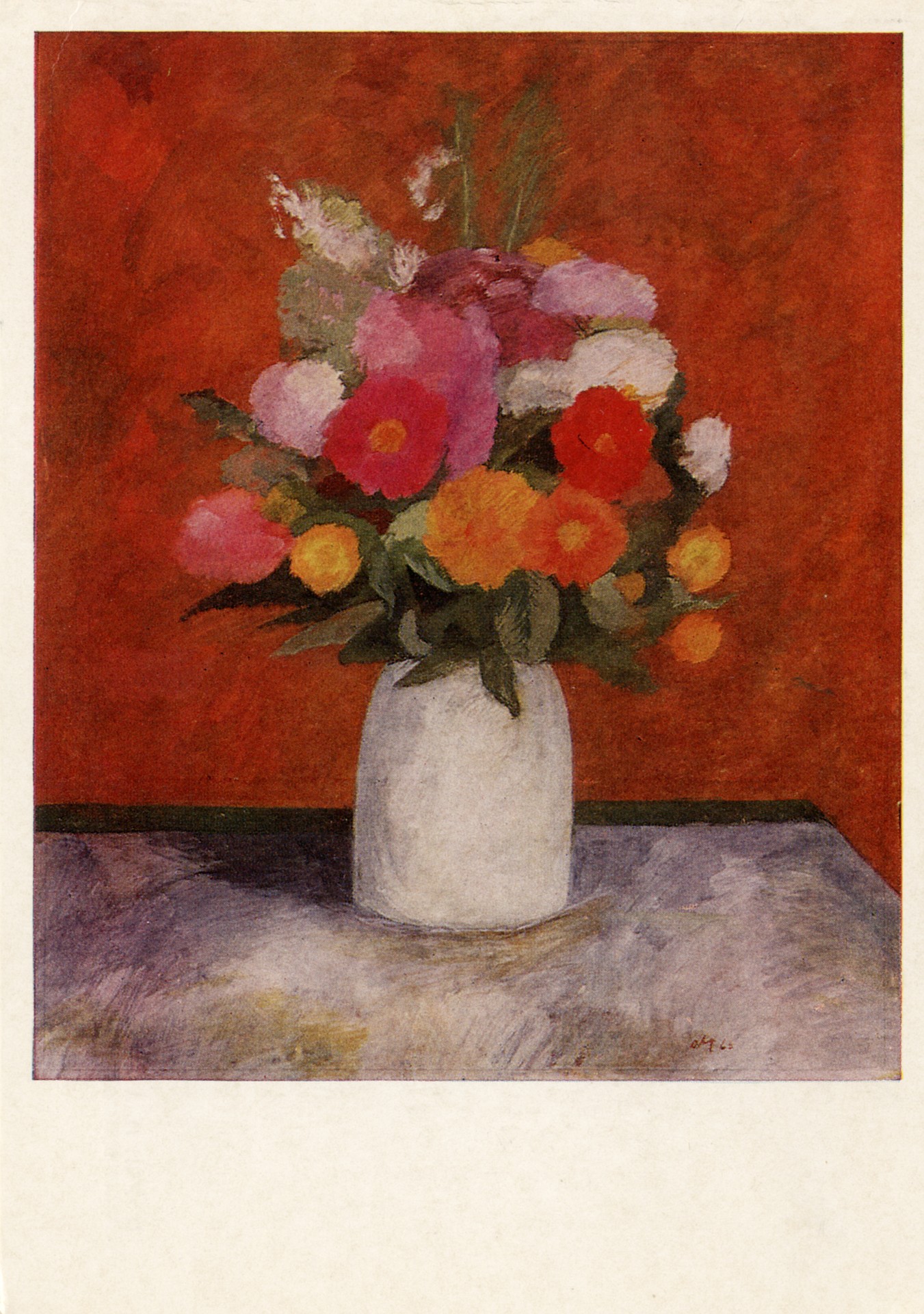 Букет в белой вазе