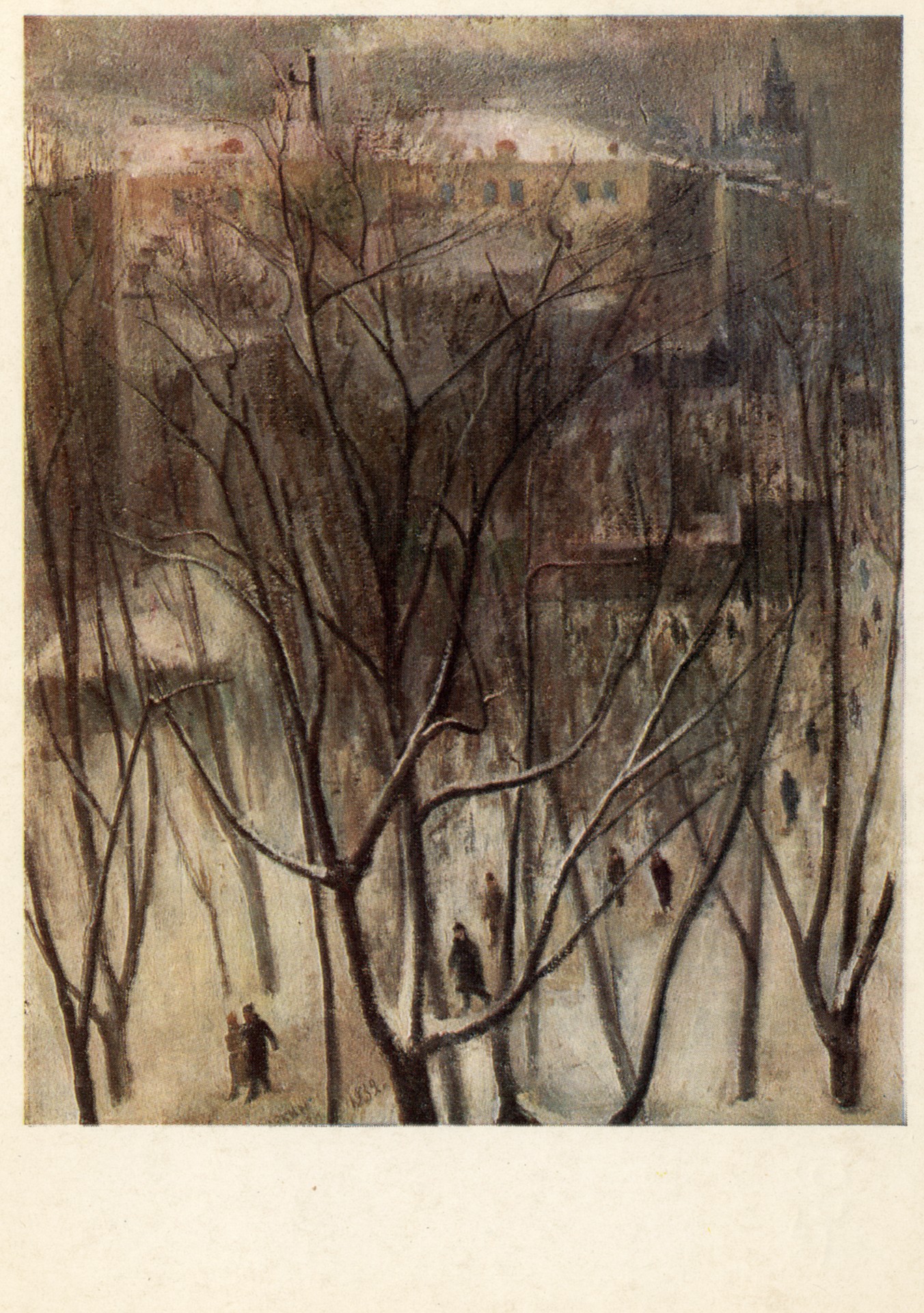 Чистопрудный бульвар зимой