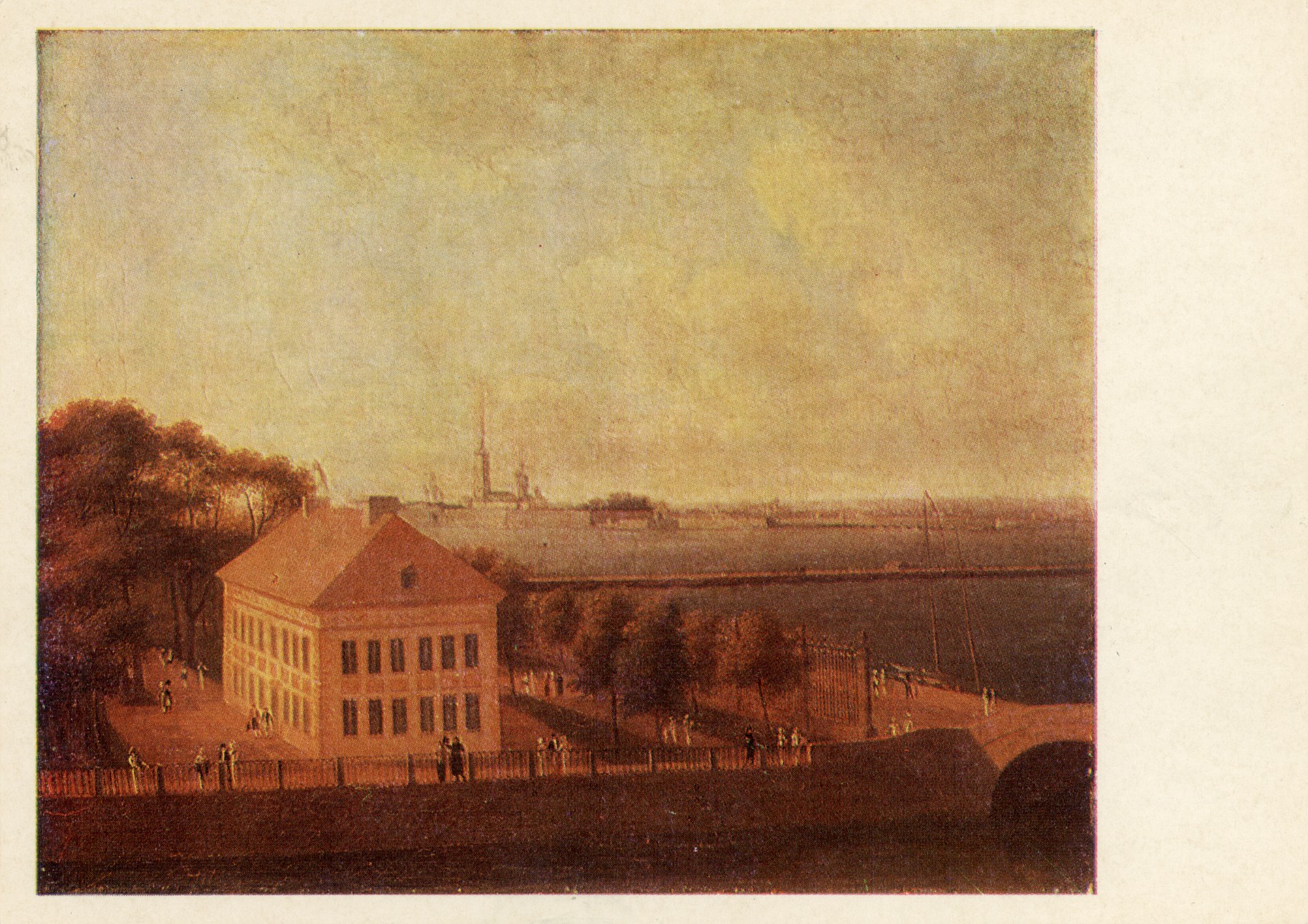 Вид на Неву и Летний дворец Петра I. Первая четверть XIX века