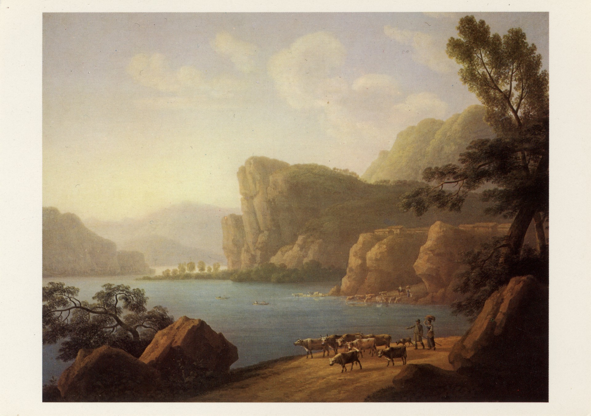 Вид реки Селенги в Сибири