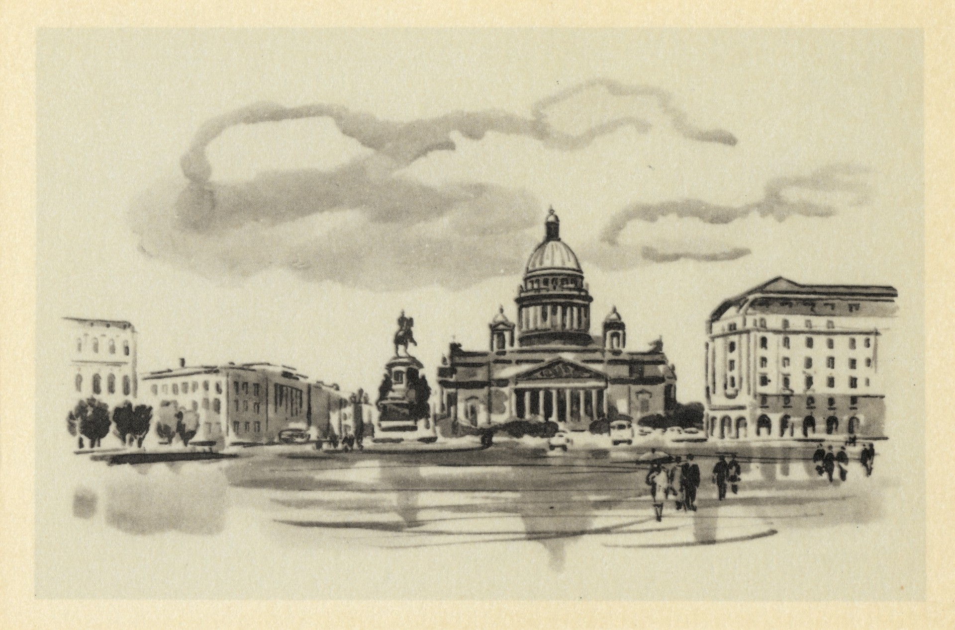 Ленинград. Исаакиевская площадь