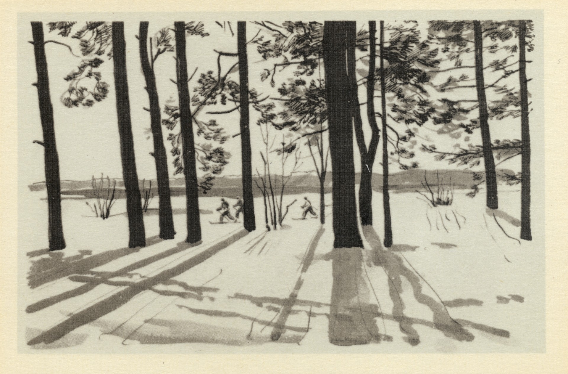 Ленинград. В морозный день на заливе