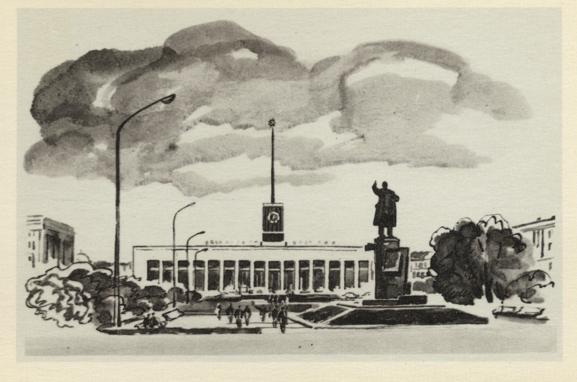 У Финляндского вокзала