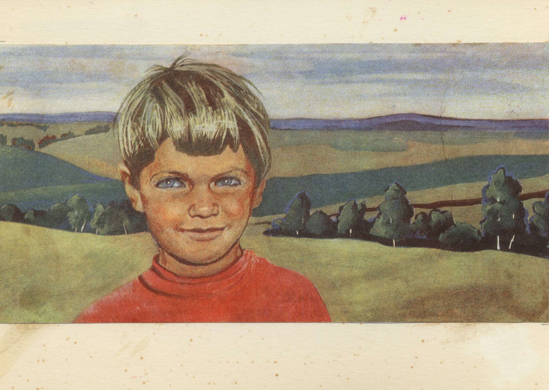 Васютка (темпера)