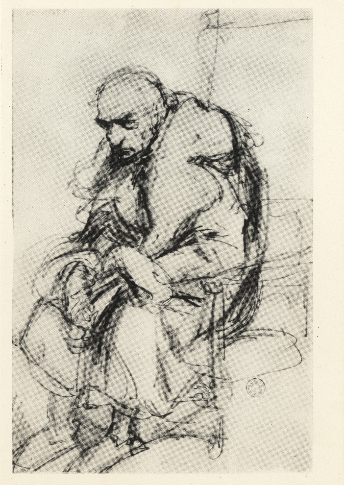 Мужская фигруга. Эскиз