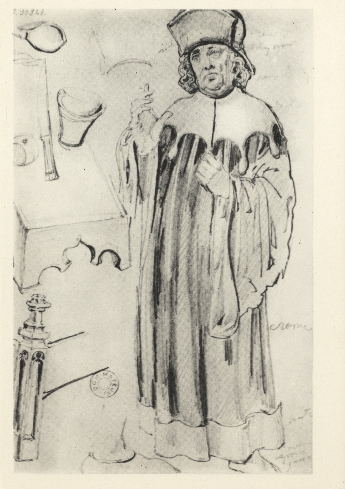 Одна из фигур алтаря работы Вита Ствоша в костеле св. Марии в Кракове