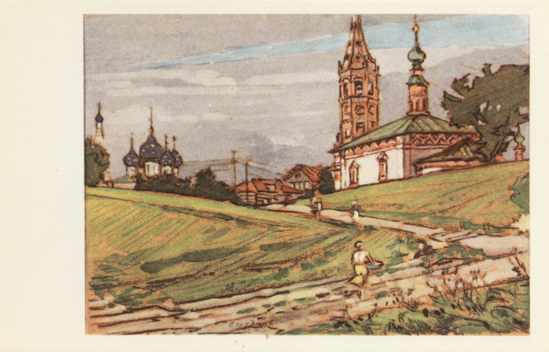 Поэтический уголок древнего Суздаля. Никольская церковь 1720-1739 гг