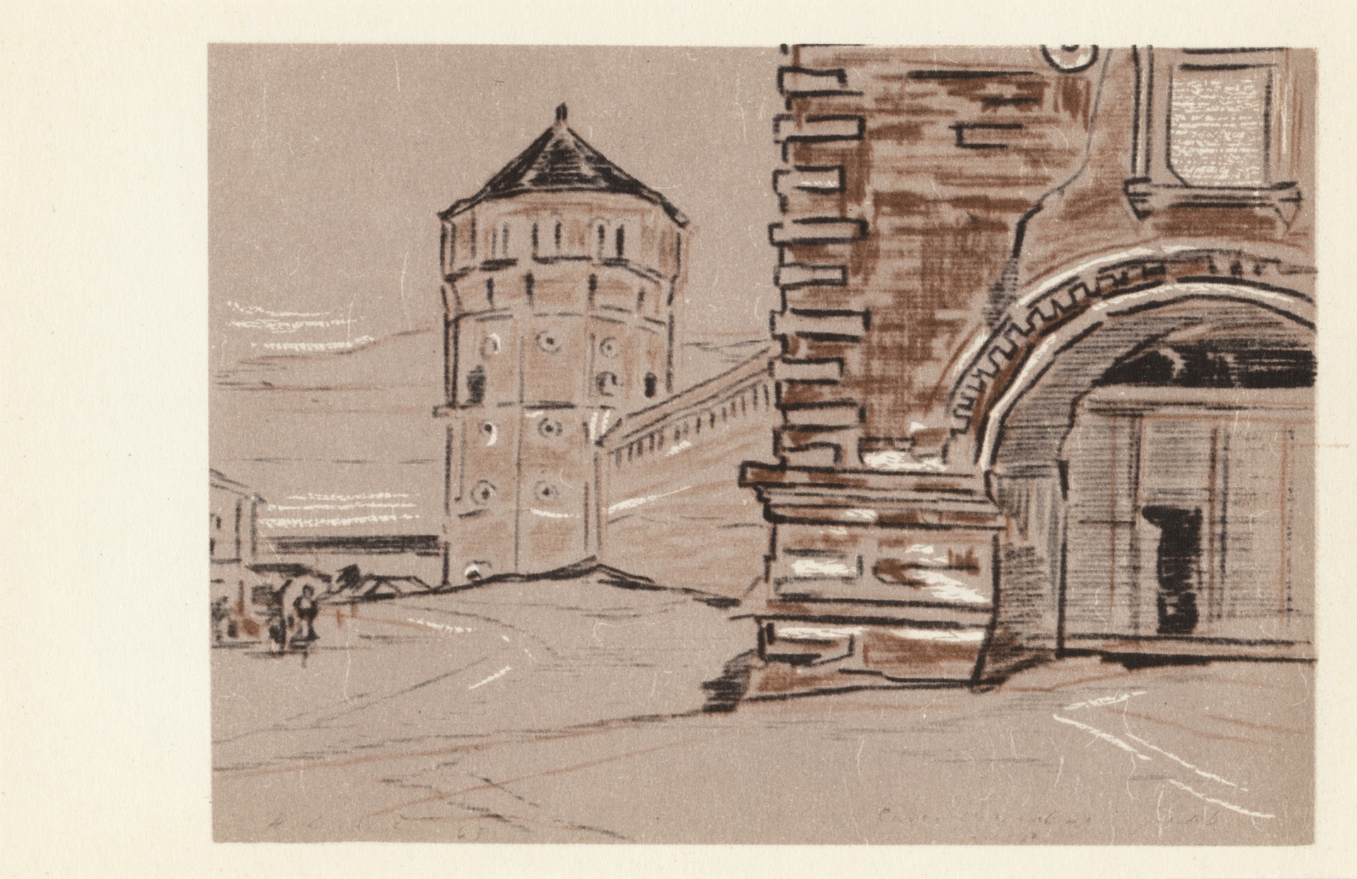 Суздаль. Крепостная стена и башня Спасо-Евфимиевского монастыря