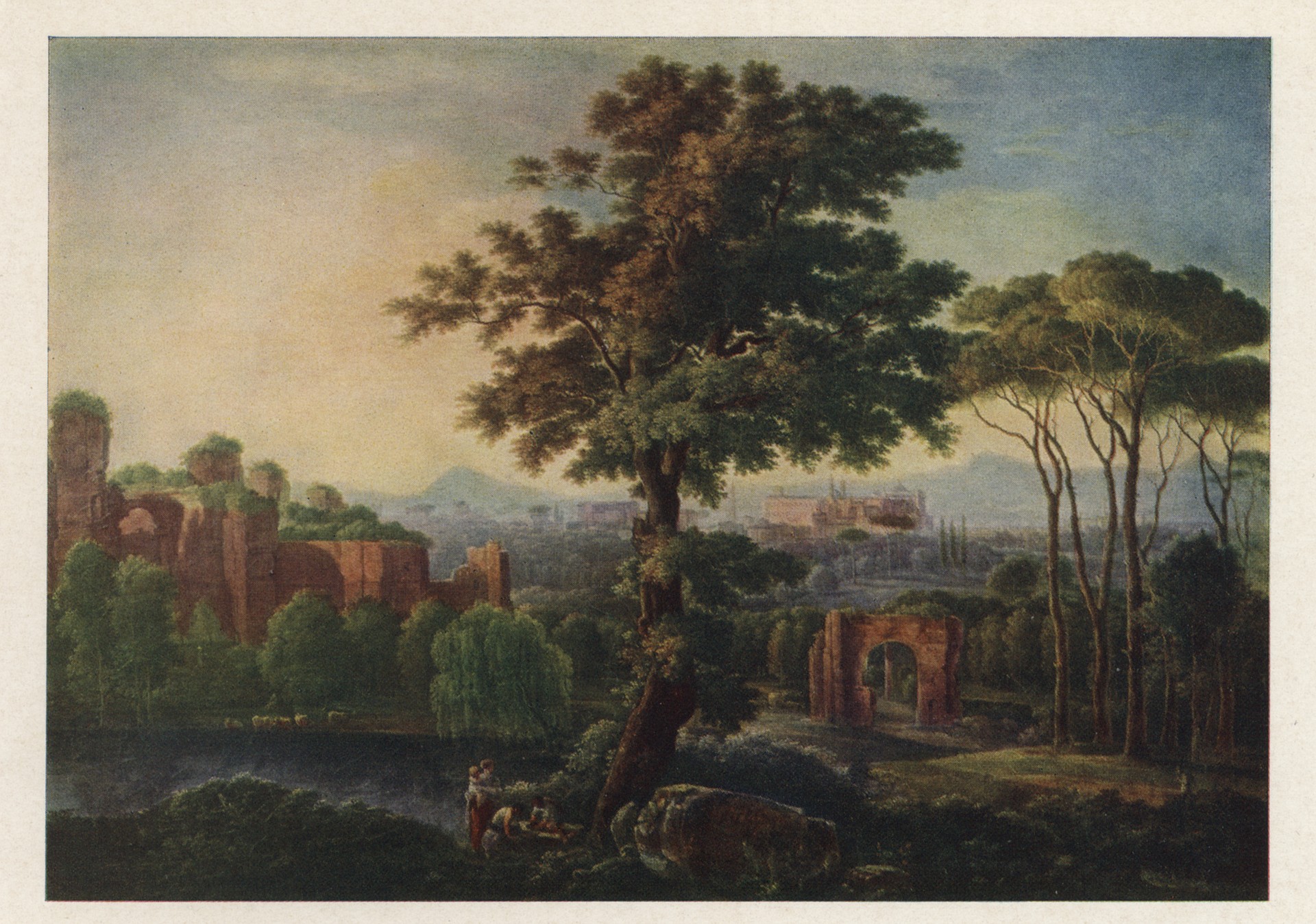 Вид на холм Челио в Риме