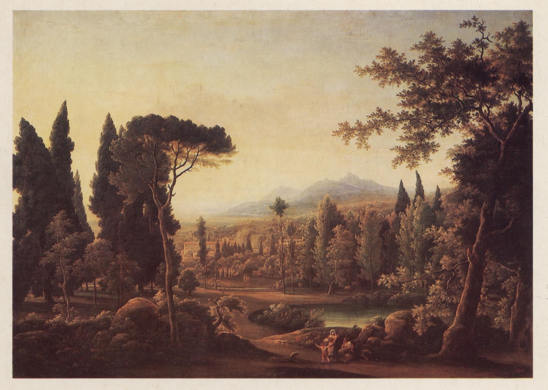 Вид виллы Адриана близ Рима