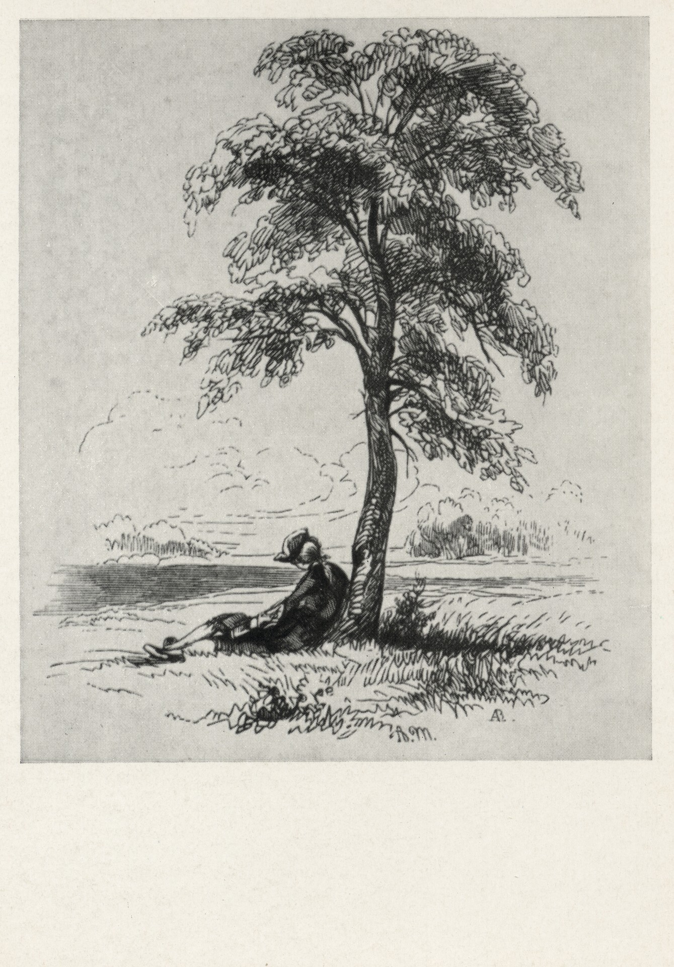 Фридрих под деревом