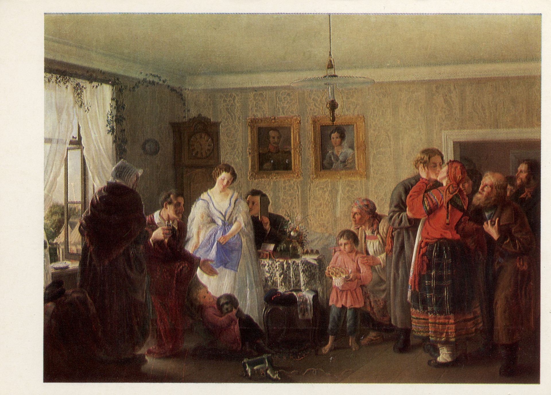 Поздравление молодых в доме помещика