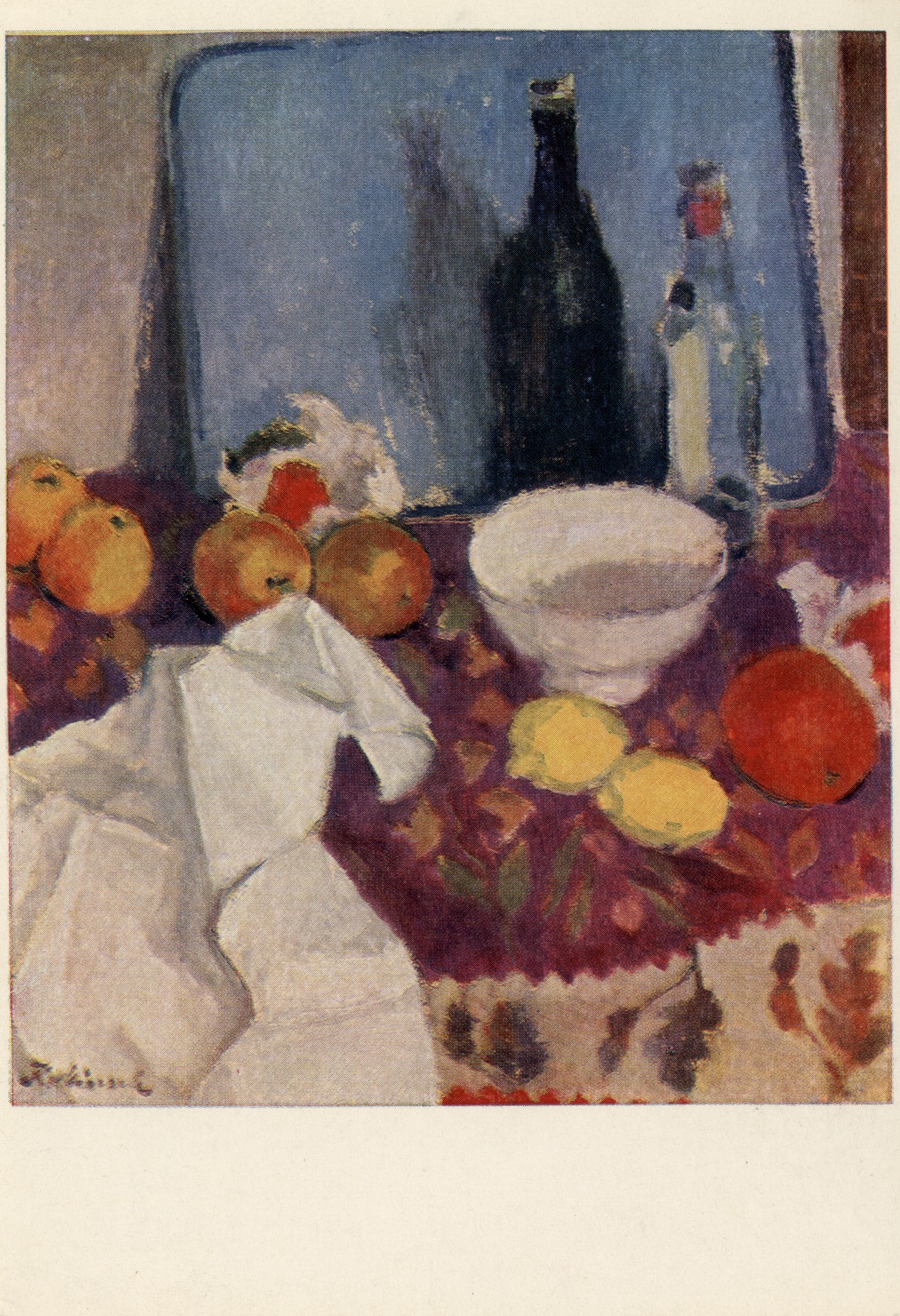 Натюрморт с синим подносом 1