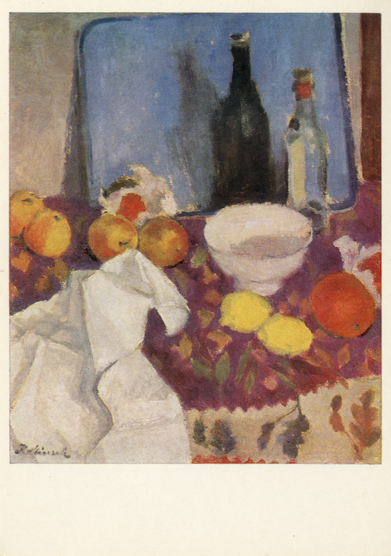 Натюрморт с синим подносом